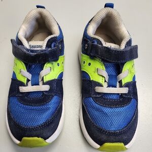 Saucony Kids' Blue & Lime Athletic Sneakers
